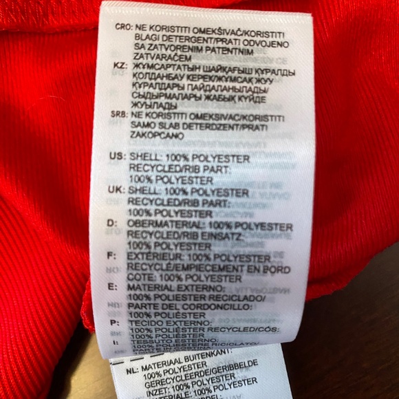 Mens Red Adidas Track Jacket - New with Tag – Full Zip, Classic Athletic Style - Picture 8 of 11